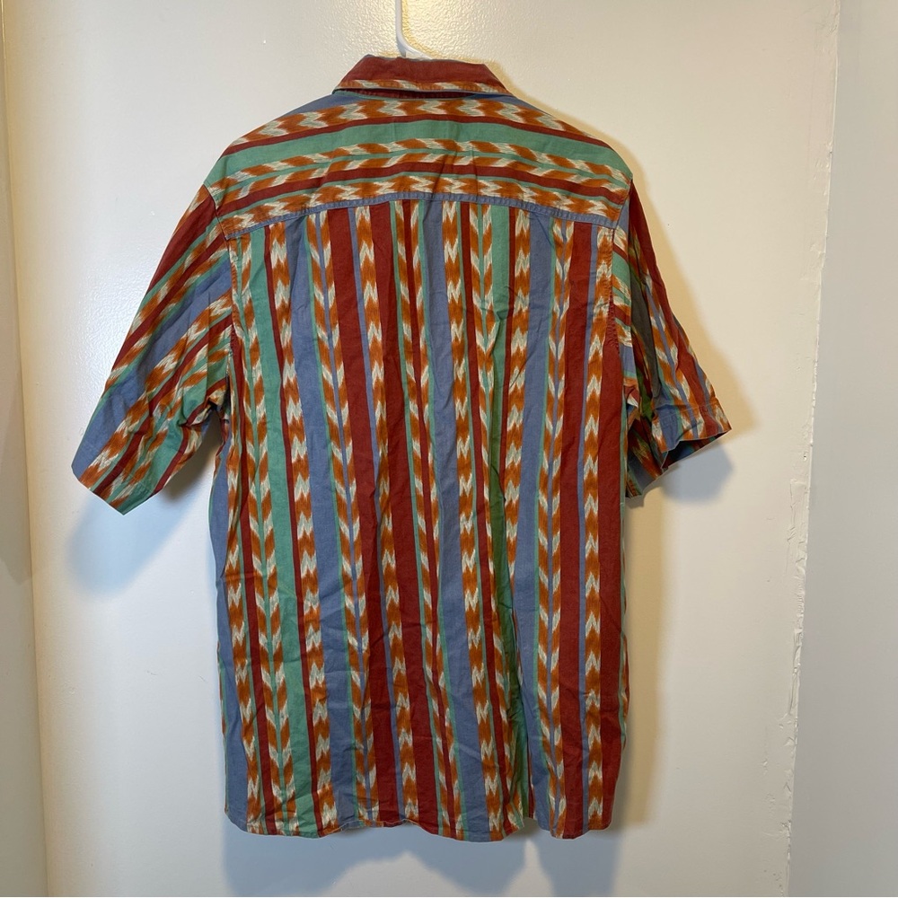 Impact 100% cotton short sleeve‎ button down shirt men's size large - Picture 2 of 3